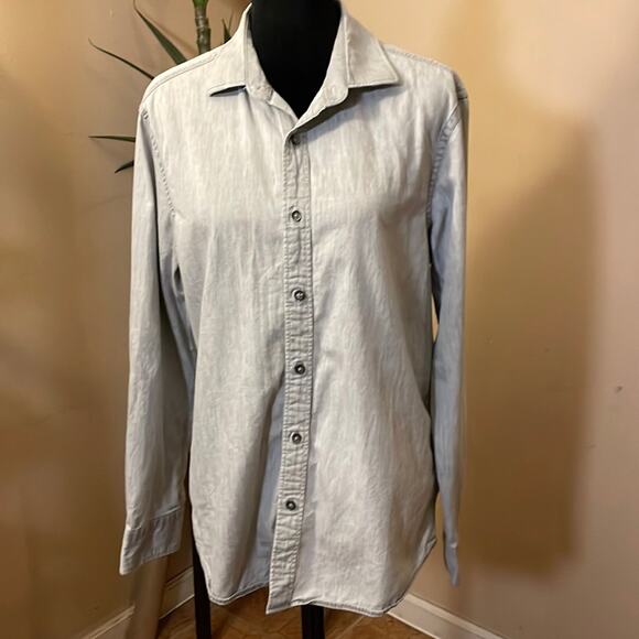 Black Brown 1826 Men's Linen Button-Down Shirt Lightweight & Classic - Picture 1 of 7